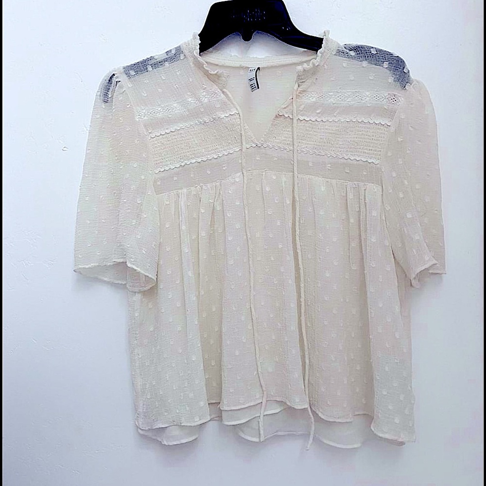 Zara beige blouse